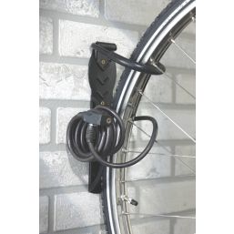 Mottez Bike Hook on Plate Black 261 x 110mm Screwfix