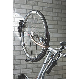 Mottez Bike Hook on Plate Black 261 x 110mm - Screwfix