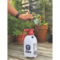 Spear & Jackson  White Pump Action Pressure Sprayer 2Ltr