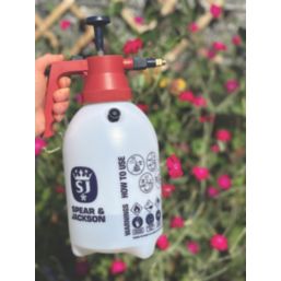 Spear & Jackson  White Pump Action Pressure Sprayer 2Ltr