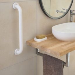 Glomma Straight Household Grab Rail White 450mm