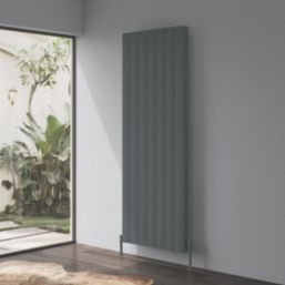 Reina Loco Double 1800mm x 565mm 6146BTU Anthracite Vertical Designer Radiator