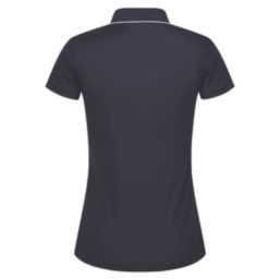 Regatta Remex II Womens Polo Shirt Navy Solid Size 12