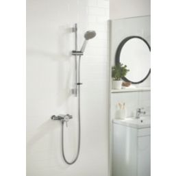 Bristan Acute2 HP/Combi Flexible Exposed Chrome-Plated Thermostatic Shower Valve with Riser Kit