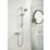 Bristan Acute2 HP/Combi Flexible Exposed Chrome-Plated Thermostatic Shower Valve with Riser Kit
