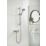Bristan Acute2 HP/Combi Flexible Exposed Chrome-Plated Thermostatic Shower Valve with Riser Kit