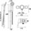 Bristan Acute2 HP/Combi Flexible Exposed Chrome-Plated Thermostatic Shower Valve with Riser Kit
