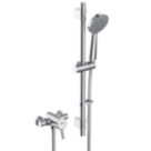 Bristan Acute2 HP/Combi Flexible Exposed Chrome-Plated Thermostatic Shower Valve with Riser Kit
