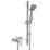 Bristan Acute2 HP/Combi Flexible Exposed Chrome-Plated Thermostatic Shower Valve with Riser Kit