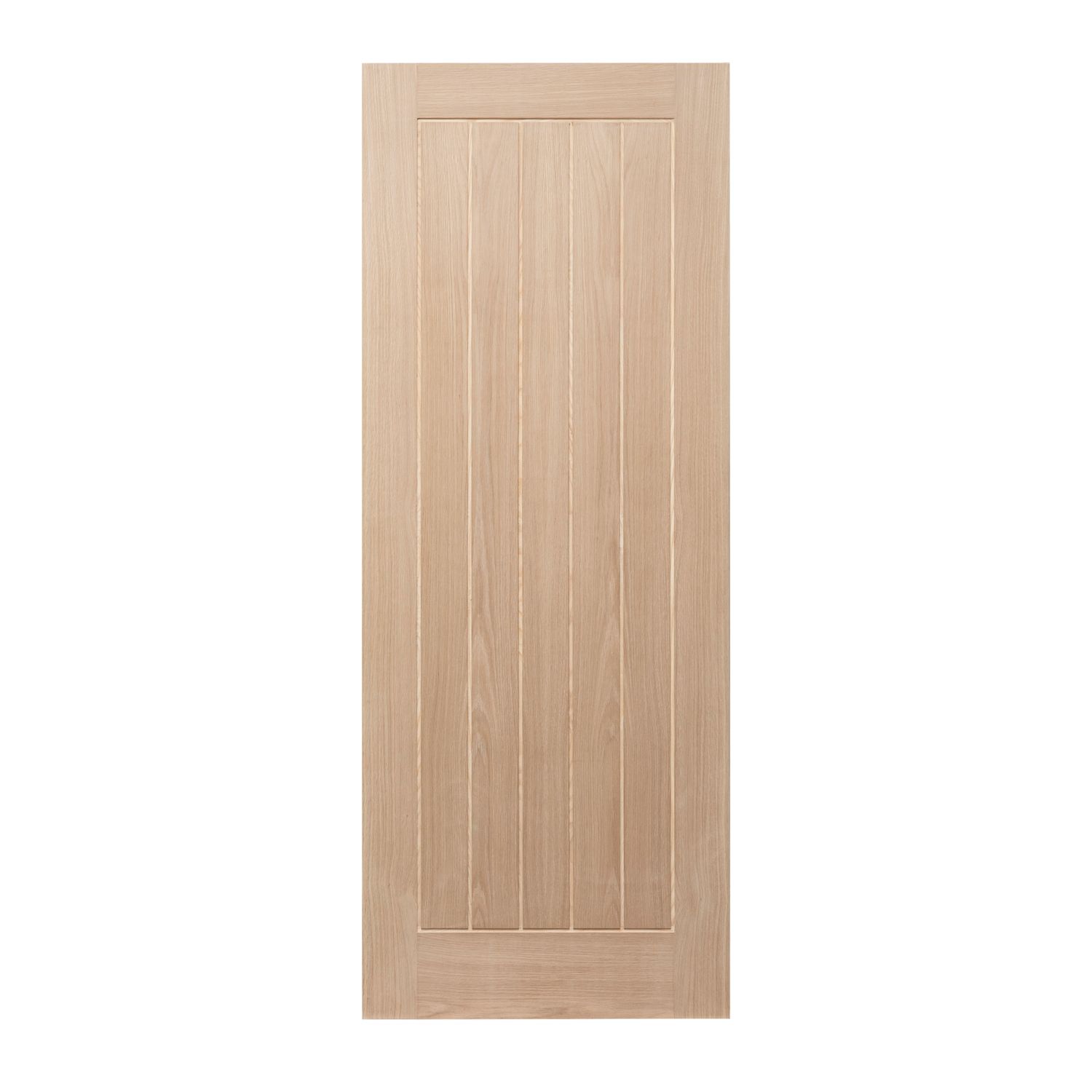 Unfinished Oak Wooden Cottage Internal Door 2040mm x 726mm (762FA)