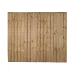 Forest Vertical Board Closeboard  Garden Fencing Panel Natural Timber 6' x 5' Pack of 3