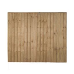 Forest Vertical Board Closeboard  Fence Panels Natural Timber 6' x 5' Pack of 3