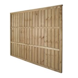 Forest Vertical Board Closeboard  Fence Panels Natural Timber 6' x 5' Pack of 3