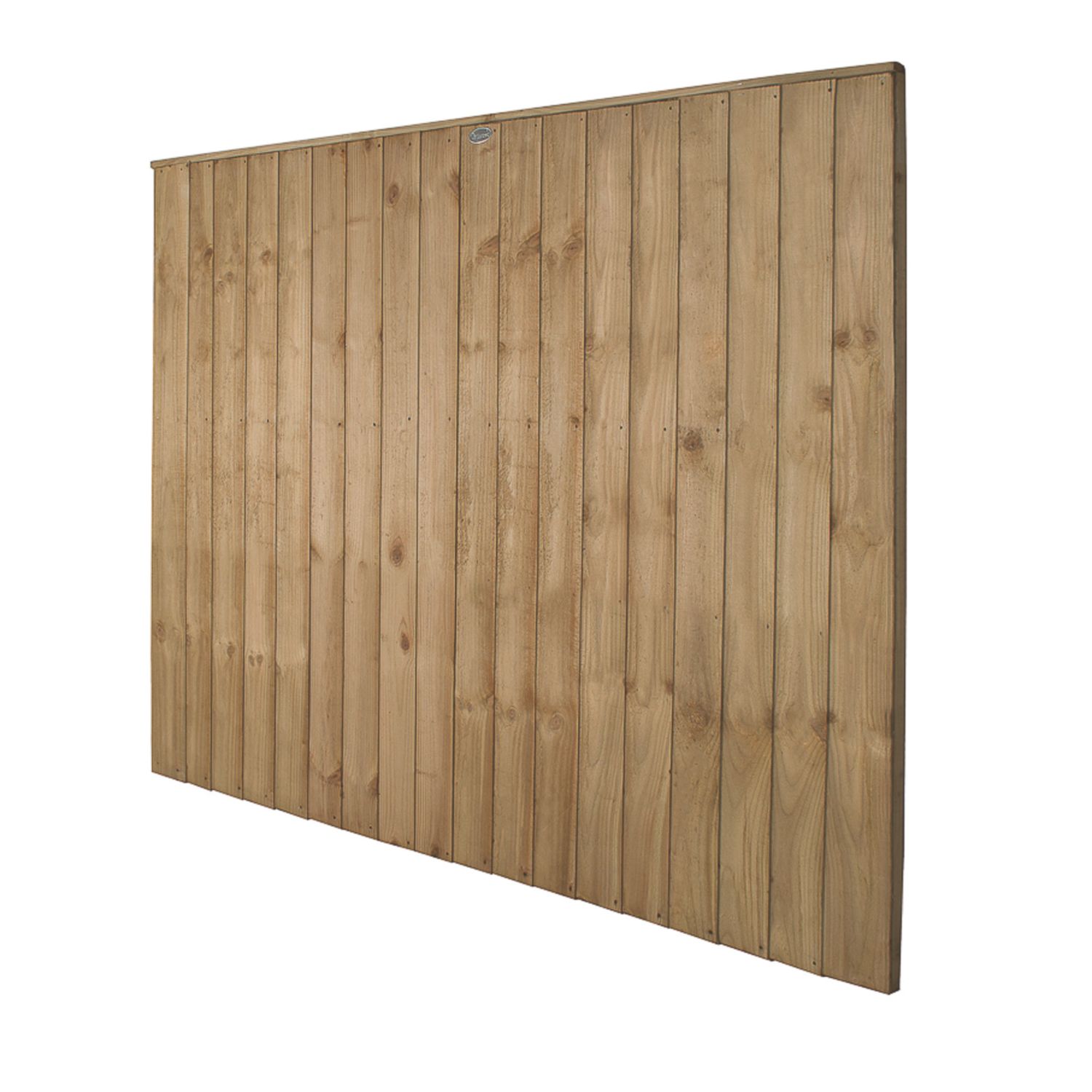 Forest Vertical Board Closeboard Fence Panels Natural Timber 6' x 5' Pack of 3 (762FL)