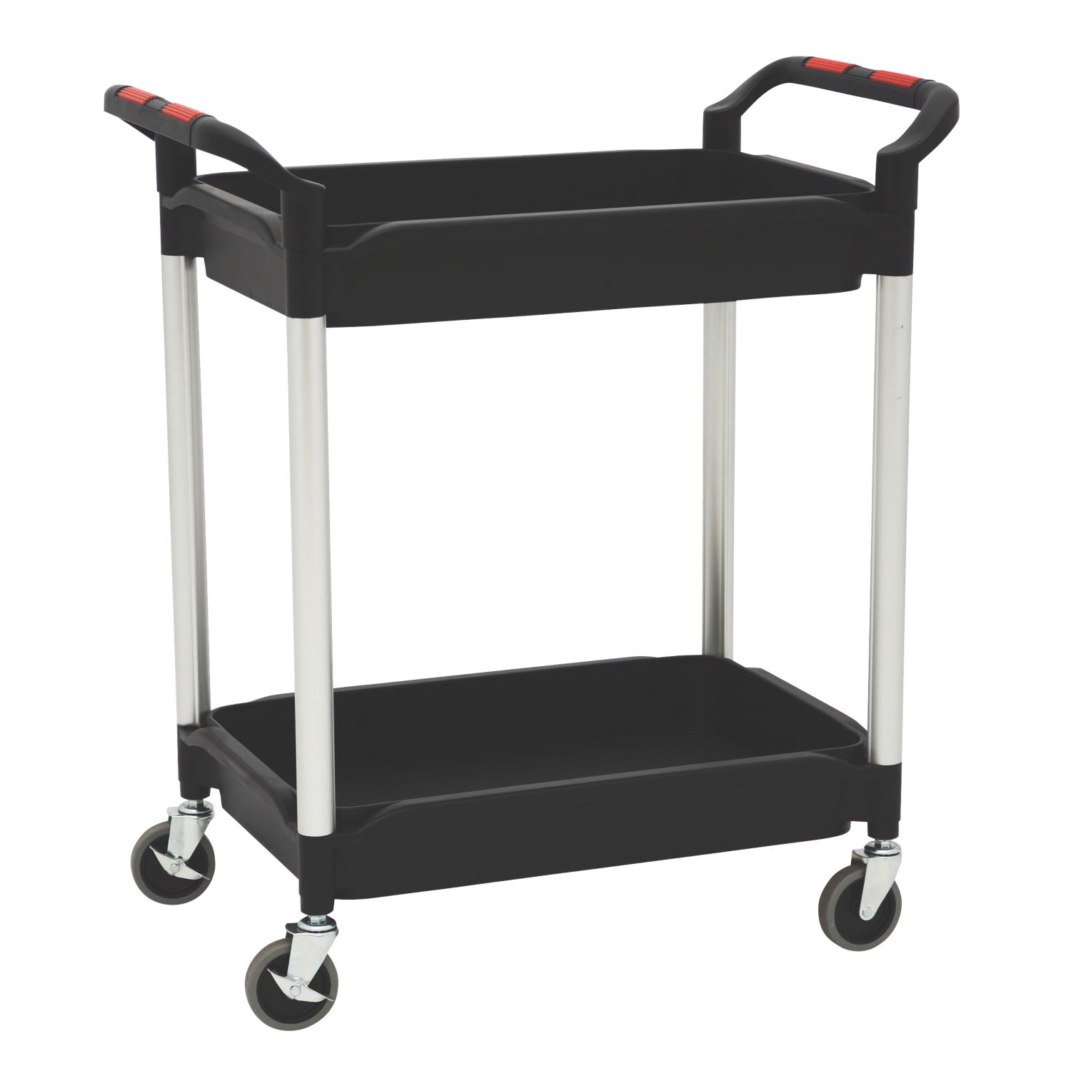 Proplaz Plus Black 2-Shelf Tub Trolley 990mm (762HJ)
