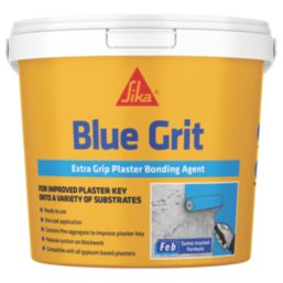 Sika Febond Blue Grit High-Performance Plasterers Grip Coat Bonding Agent Blue  5Ltr
