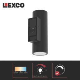 Lexco Alruba Outdoor LED Wall Light Black 23W 3500lm