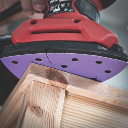 Trend  AB/DET/180A 180 Grit 11-Hole Punched Multi-Material Abrasive Sanding Sheets 151mm x 102mm 10 Pack