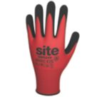 Site  Gloves Red / Black Large