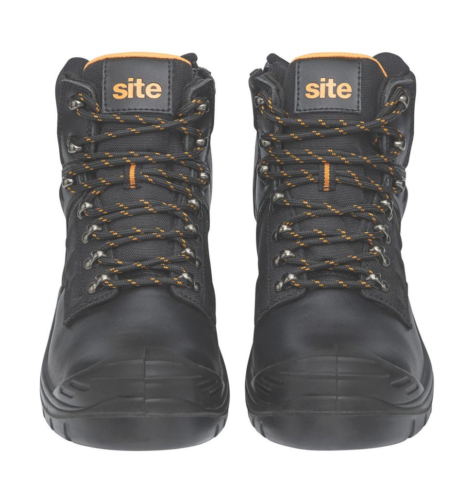 Site Prescott Size 11 Black Waterproof Steel Toe Cap Safety Boots