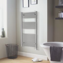 Towelrads 1186mm x 600mm 1365BTU Chrome Flat Electric Towel Radiator