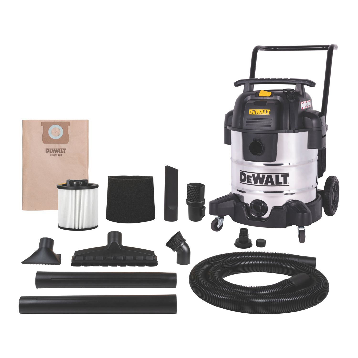DEWALT DXV50SPTA 1200W 50Ltr L Class Wet & Dry Vacuum Cleaner 230V (762TW)