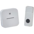 Knightsbridge DC013 Plug-In Wireless Door Chime Kit White