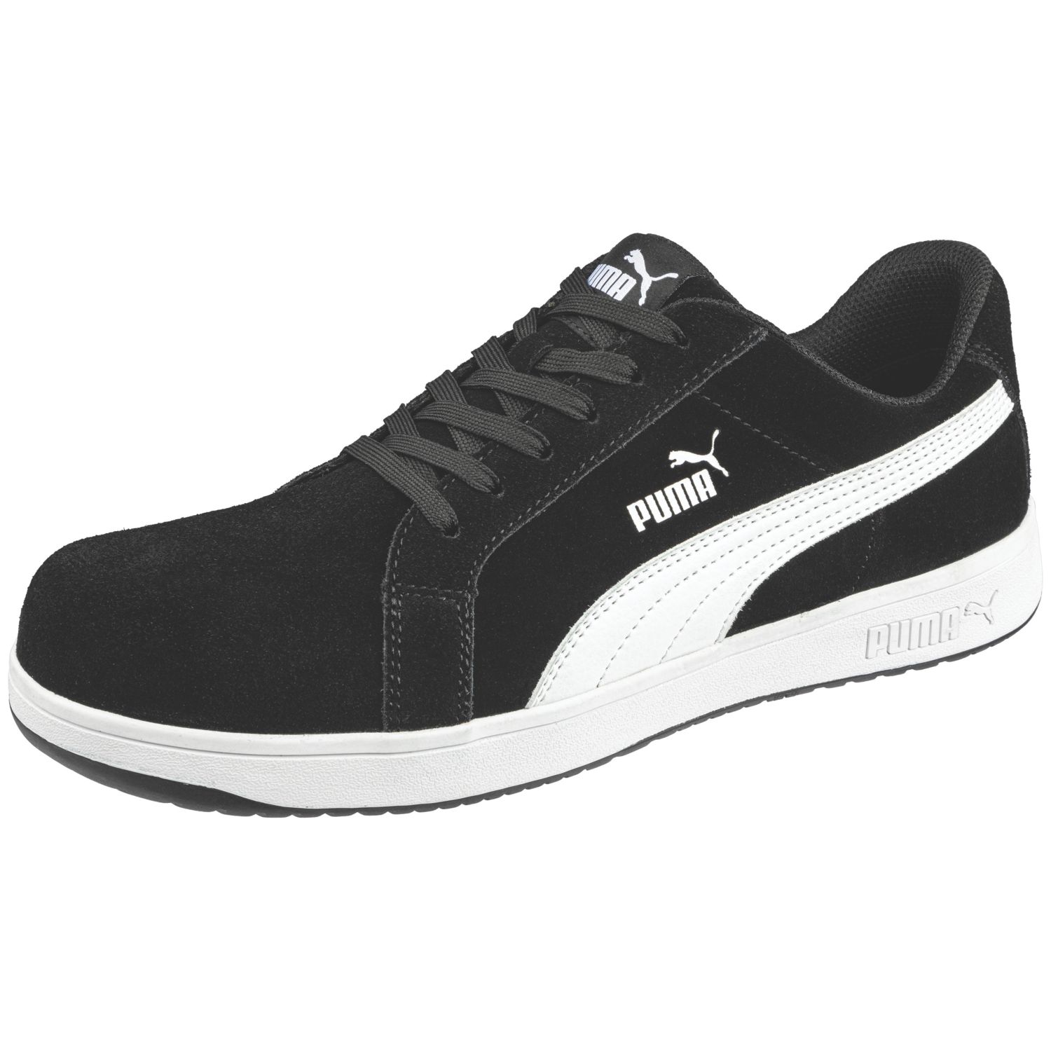 Puma Iconic Size 10 Black Safety Trainers (762YT)