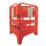 Melba Swintex  3-Part Utility Pedestrian Barrier Red 750mm