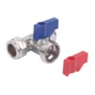 Pegler Compression Washing Machine Valve Tee 15mm x 15mm x 3/4"