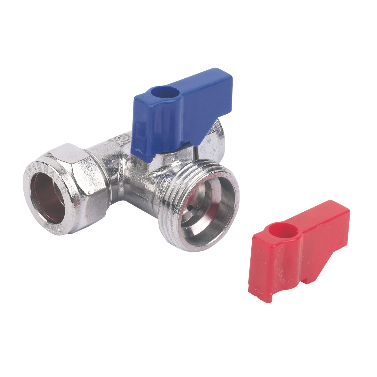 Pegler Compression Washing Machine Valve Tee 15mm x 15mm x 3/4" (76344)