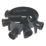 FloPlast Push-Fit 5-Inlet Fixed Inspection Chamber Base 450mm