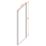 Essentials Semi-Framed Shower Enclosure Side Panel Brushed Brass 900mm