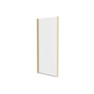 Essentials Semi-Framed Shower Enclosure Side Panel Brushed Brass 900mm