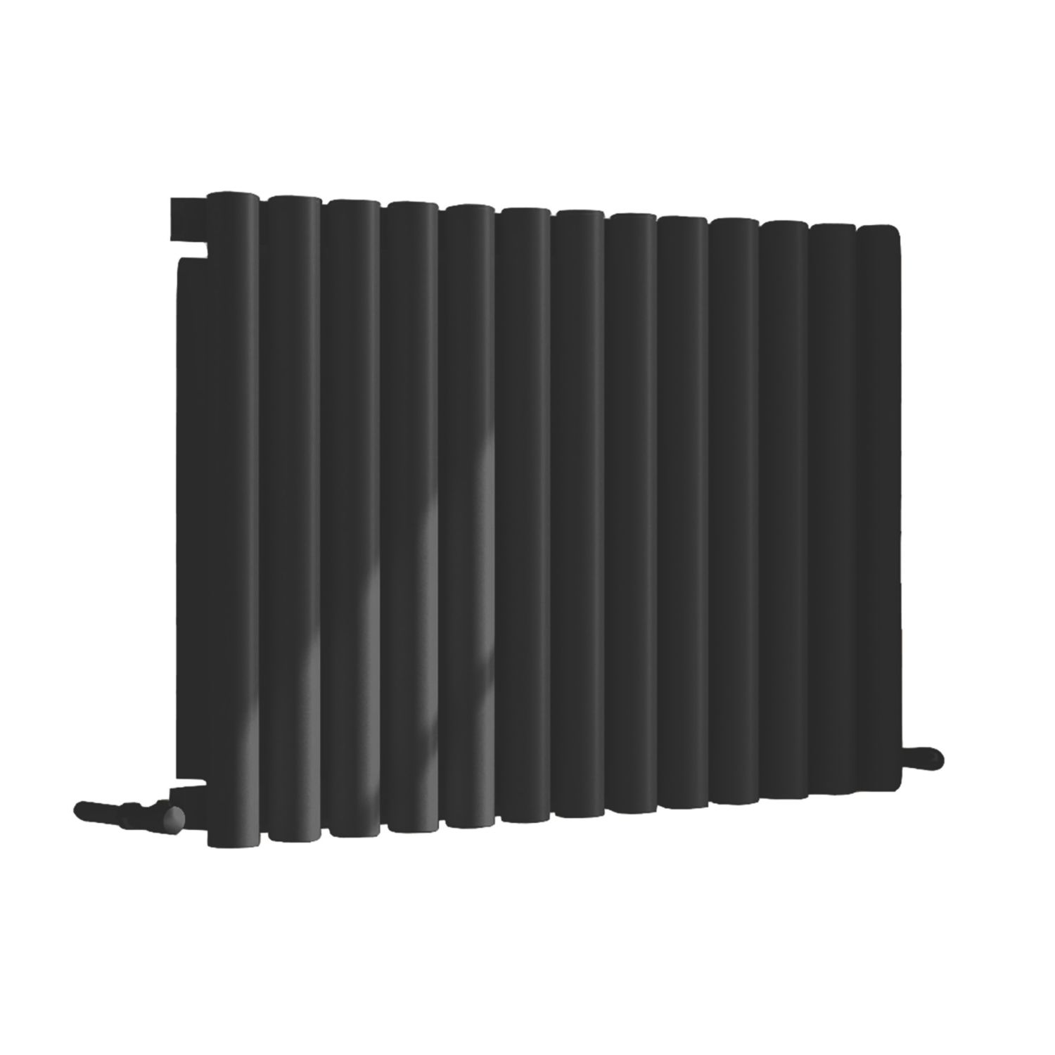 Towelrads Oxshott 600mm x 975mm 4224BTU Black Horizontal Designer Radiator (763CG)
