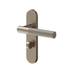 Cooke & Lewis Damgan WC Lever on Backplate Door Handles Pair Antique Brass
