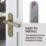 Cooke & Lewis Damgan WC Lever on Backplate Door Handles Pair Antique Brass