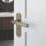 Cooke & Lewis Damgan WC Lever on Backplate Door Handles Pair Antique Brass