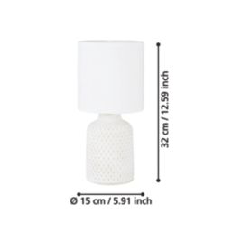 Eglo Bellariva Table Lamp Cream-White