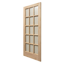 Knotty 15-Obscure Light Unfinished Pine Wooden Traditional Internal Door 1981mm x 686mm