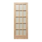 Knotty 15-Obscure Light Unfinished Pine Wooden Traditional Internal Door 1981mm x 686mm