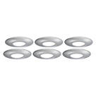 4lite  Fixed  Fire Rated GU10 Downlight Chrome 6 Pack