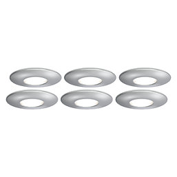 4lite  Fixed  Fire Rated GU10 Downlight Chrome 6 Pack