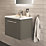 Ideal Standard i.life S Wall Hung Vanity Unit with Chrome Handle & Basin Gloss White 610mm x 385mm x 475mm