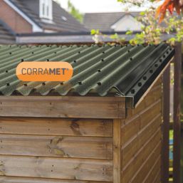 Corramet COR801GR Corrugated Roofing Sheet Green 1000mm x 950mm