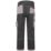 JCB Trade Plus Rip-Stop Work Trousers Black/Grey 36" W 32" L
