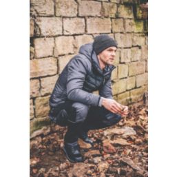 JCB Trade Plus Rip-Stop Work Trousers Black/Grey 36" W 32" L