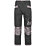 JCB Trade Plus Rip-Stop Work Trousers Black / Grey 36" W 32" L