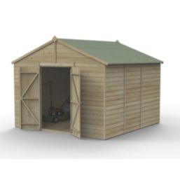 Forest Beckwood 10' x 9' 6" (Nominal) Apex Shiplap Timber Shed with Assembly