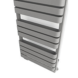 Terma Warp T Bold Designer Towel Rail 1110mm x 500mm Grey / Silver 2660BTU